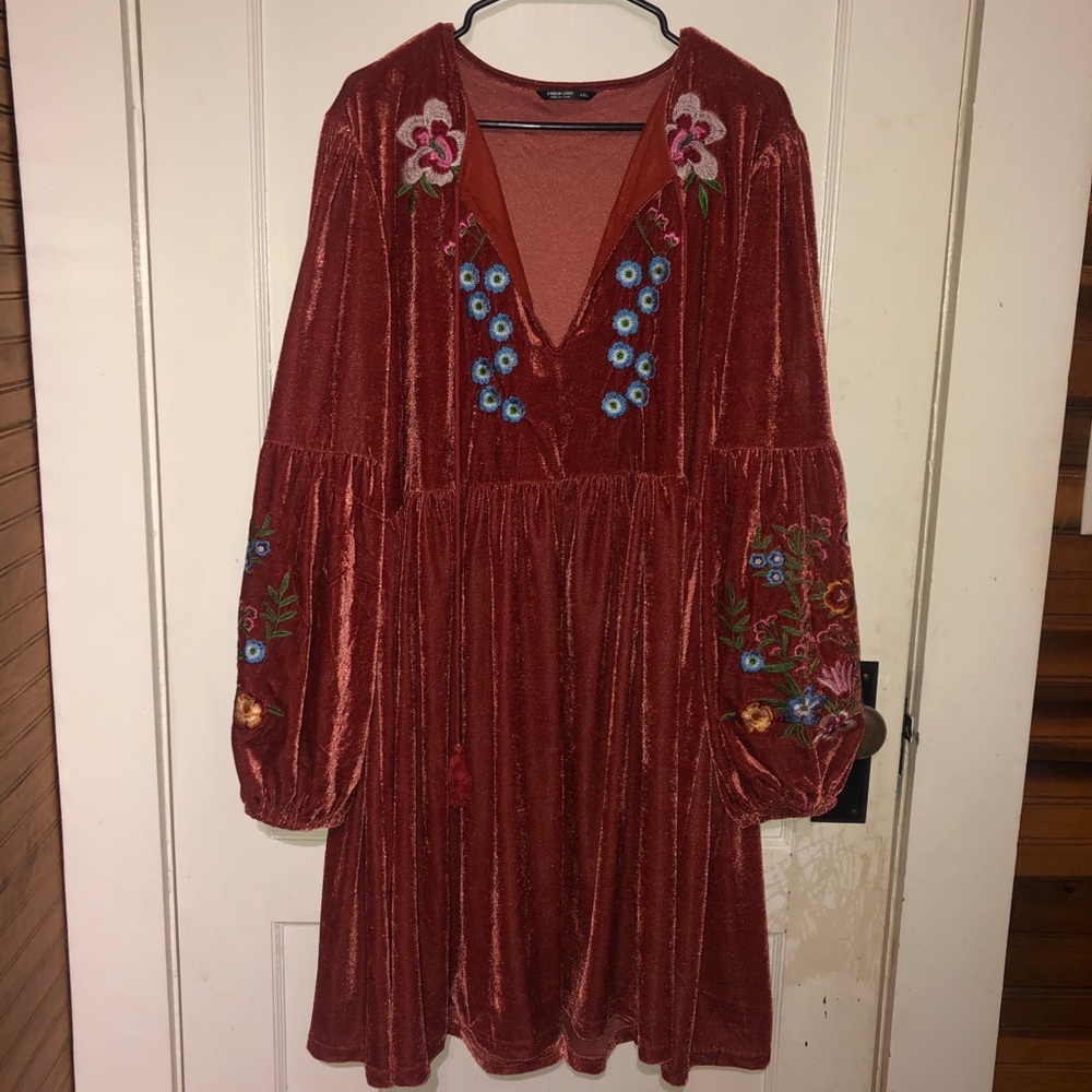 Shein curve. Orange. Boho. Velvet.